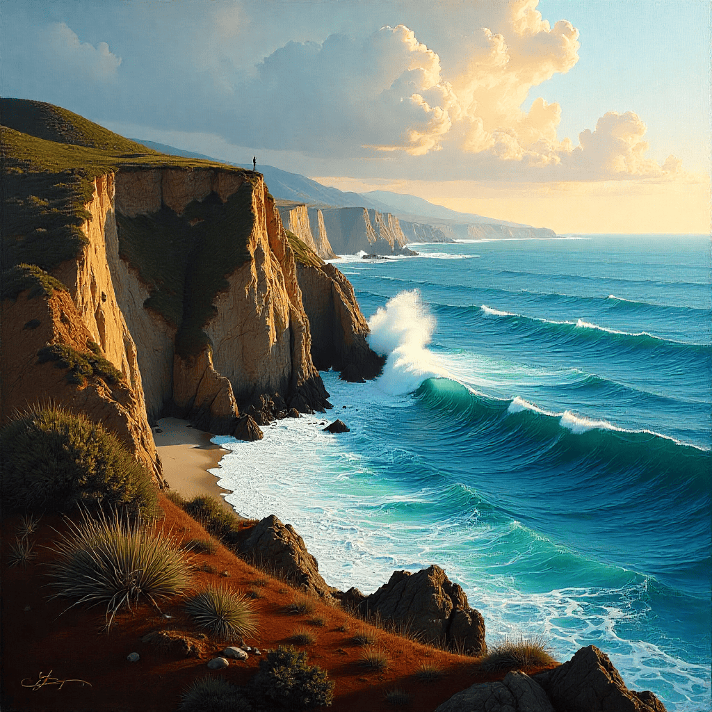 Oil painting with layered brushstrokes in deep espresso tones