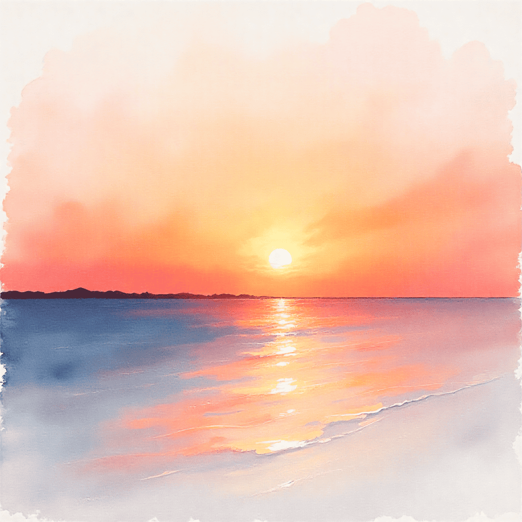 Fluid abstract artwork in warm neutral tones